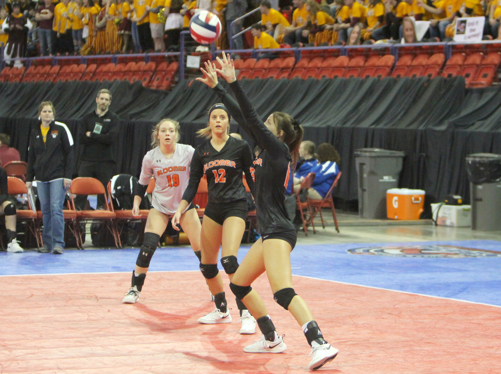 Bloomer volleyball vs McFarland 11-8-19